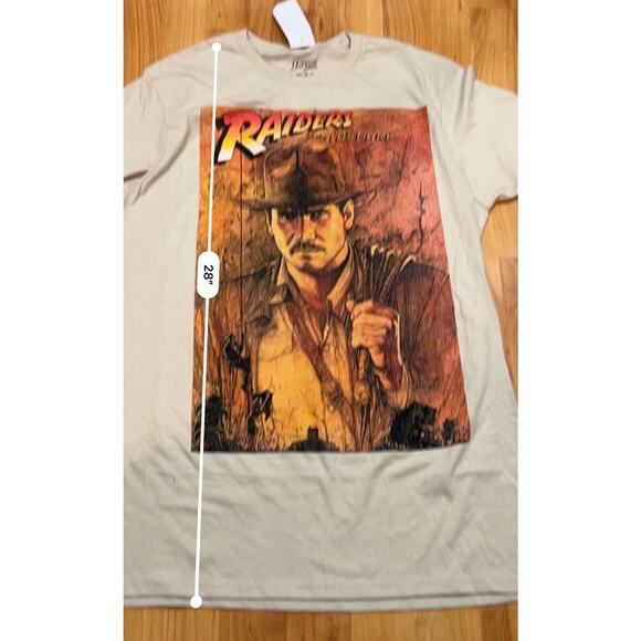 Indiana Jones Men's Raiders of The Lost Ark Distressed Poster T-Shirt M NWT - Picture 5 of 5